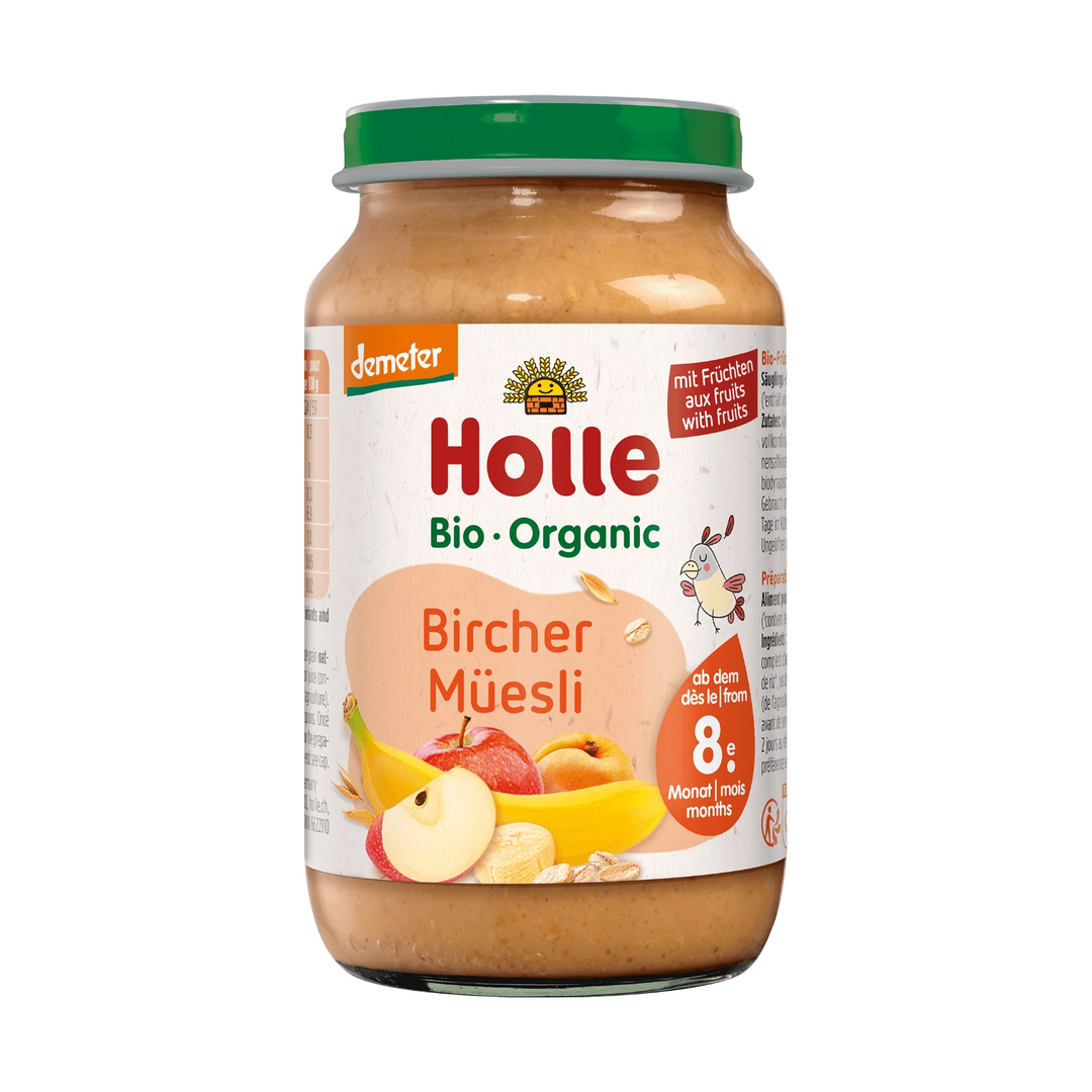 Holle Organic Birchermuesli with Fruits baby food jar 220g
