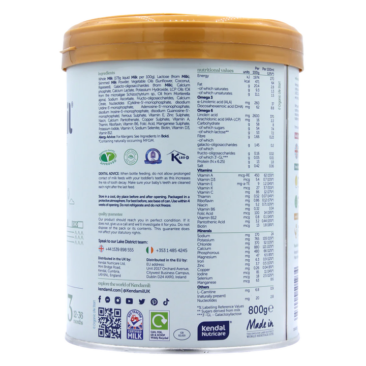 Kendamil Classic Toddler Milk (Stage 3)