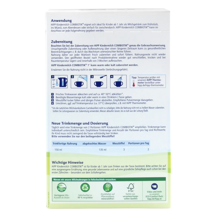 HiPP German Kindermilk 1+