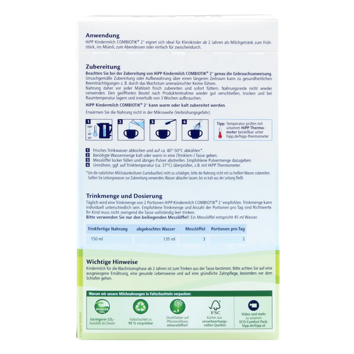 HiPP German Kindermilk 2+