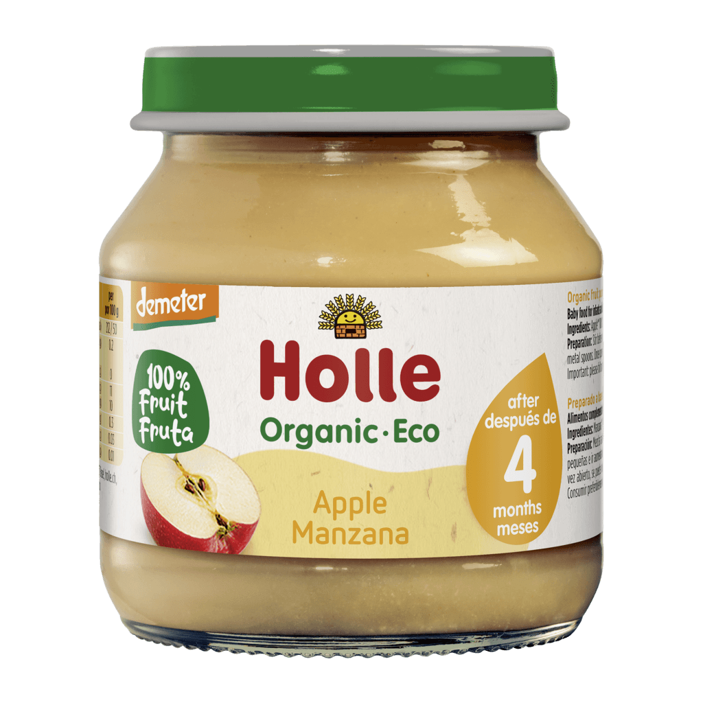 6x Holle Organic 100 % Apple Puree
