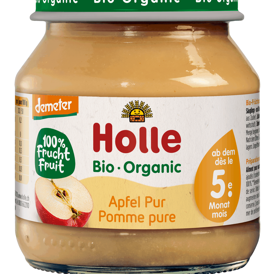 6x Holle Organic 100 % Apple Puree