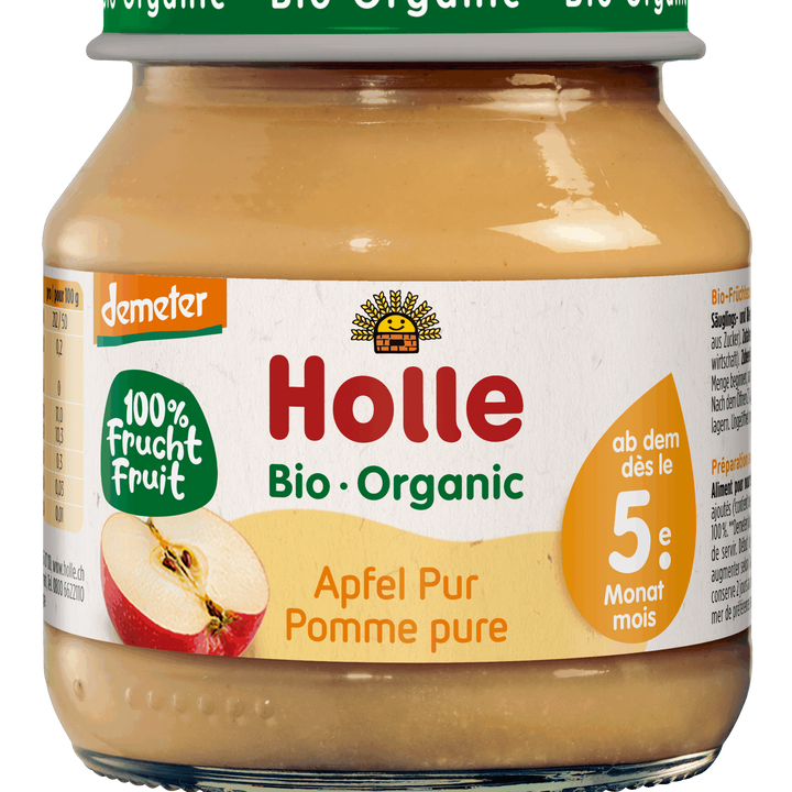 6x Holle Organic 100 % Apple Puree