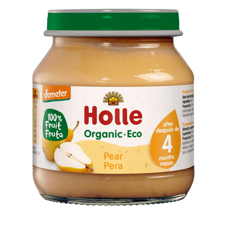 6x Holle Organic 100 % Pear Puree