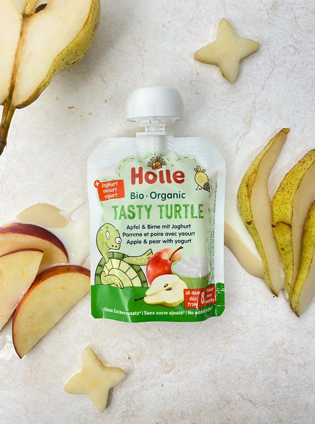 10x Holle Organic Yogurt Tasty Turtle Pouch