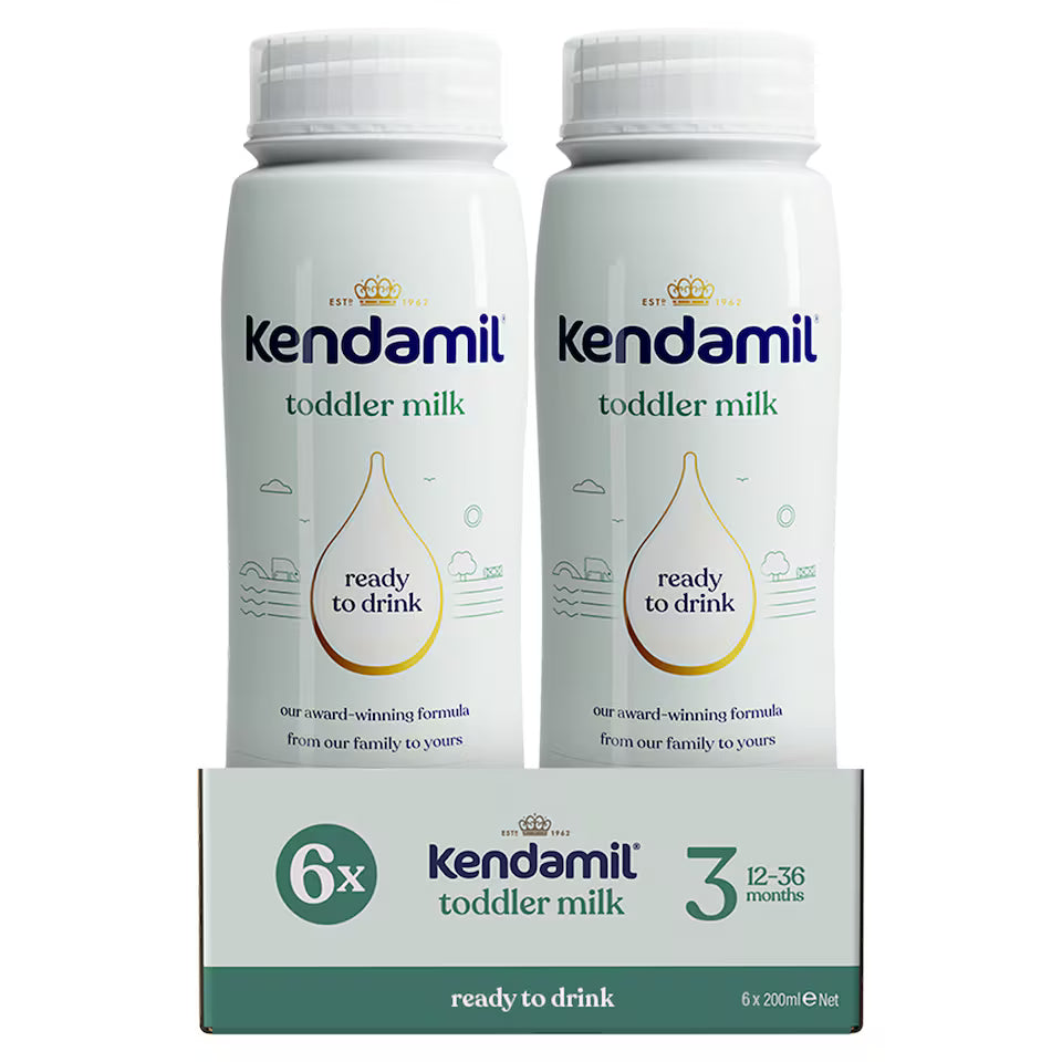Kendamil 3 Ready to Feed Toddler Milk, 36 x 200ml