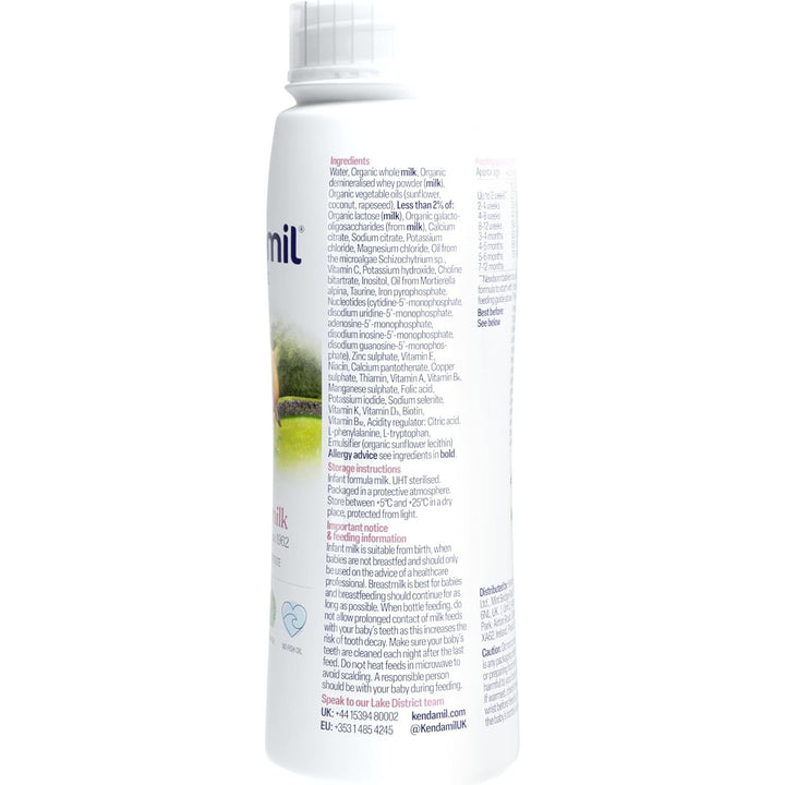 Kendamil Organic Infant Milk Ready to Feed (Stage 1) 200ml