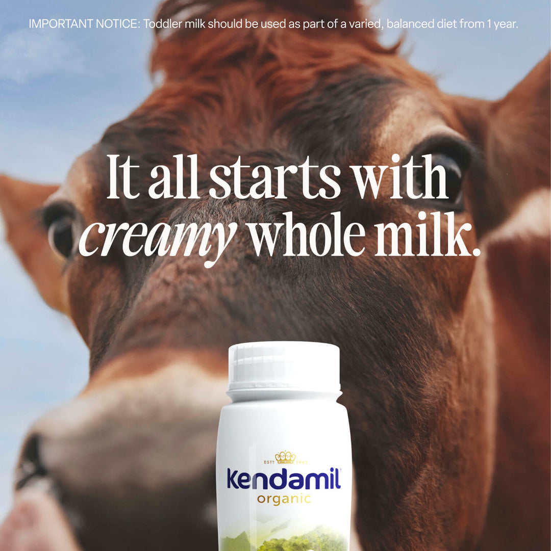 Kendamil Organic Stage 3 Ready-to-Feed toddler milk made with whole milk