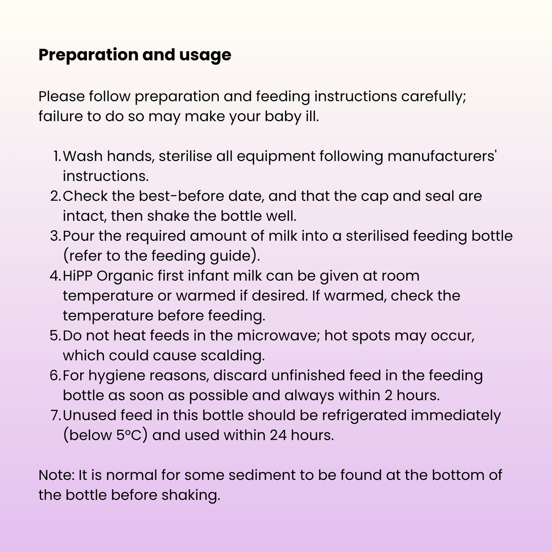 HiPP UK Stage 1 Ready to Feed (pack of 24, 470ml bottles)