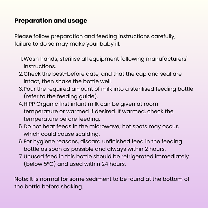 HiPP UK Stage 1 Ready to Feed (pack of 24, 470ml bottles)