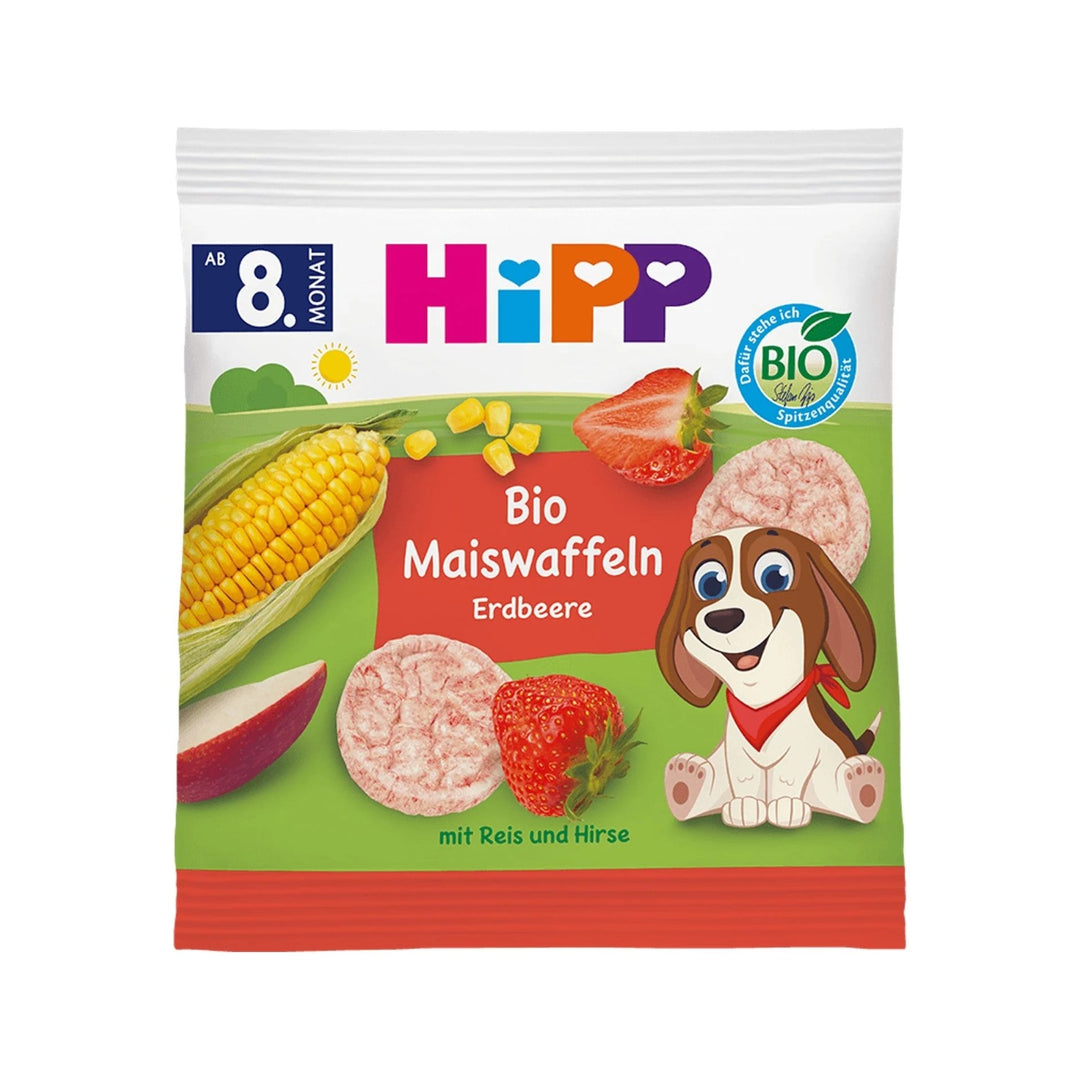 HiPP Organic Corn Waffles Strawberry