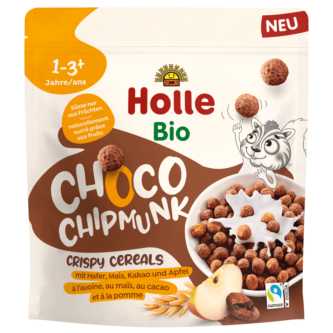 Holle Organic Choco Chipmunk Crispy Cereals