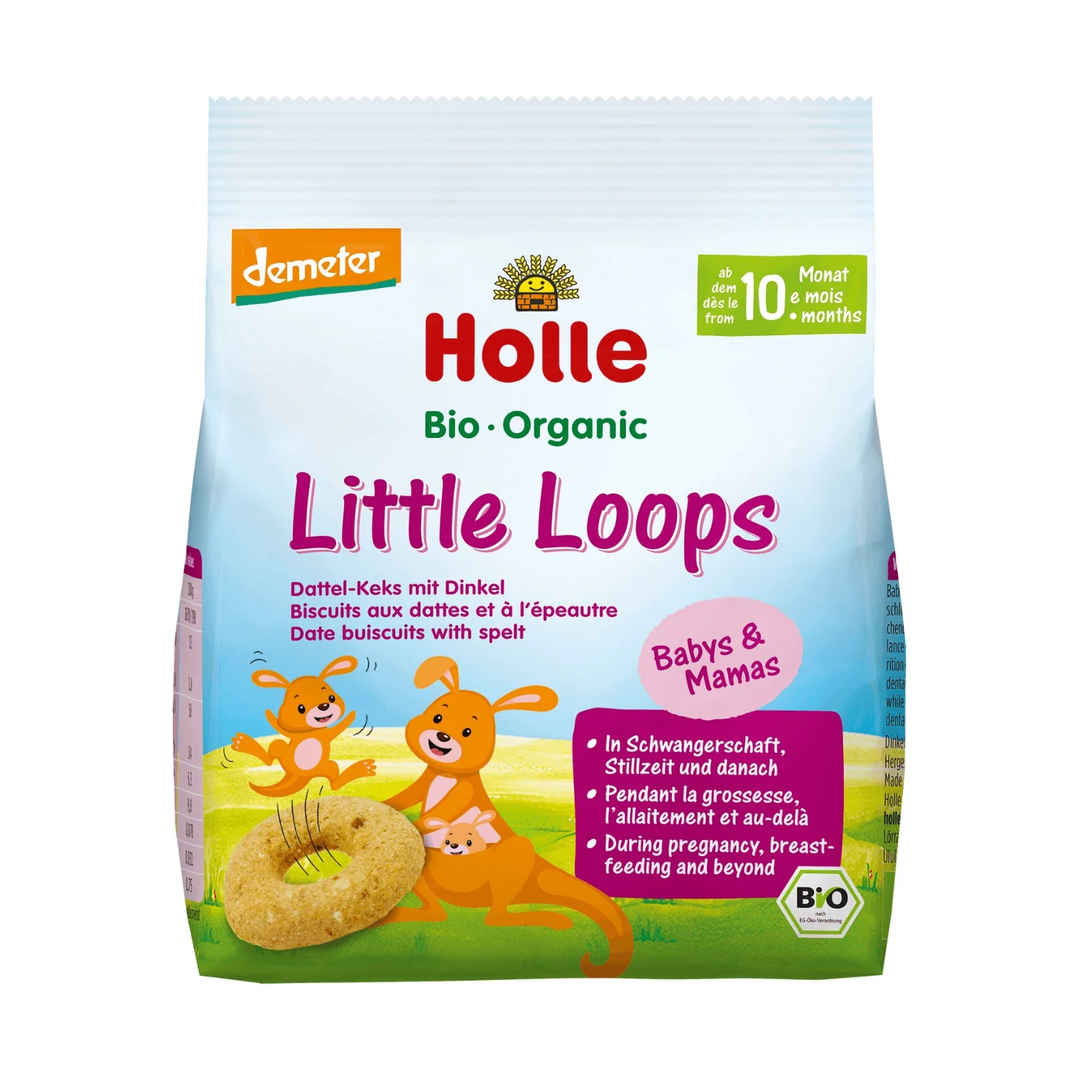 Holle Organic Little Loops Date Biscuits with Spelt