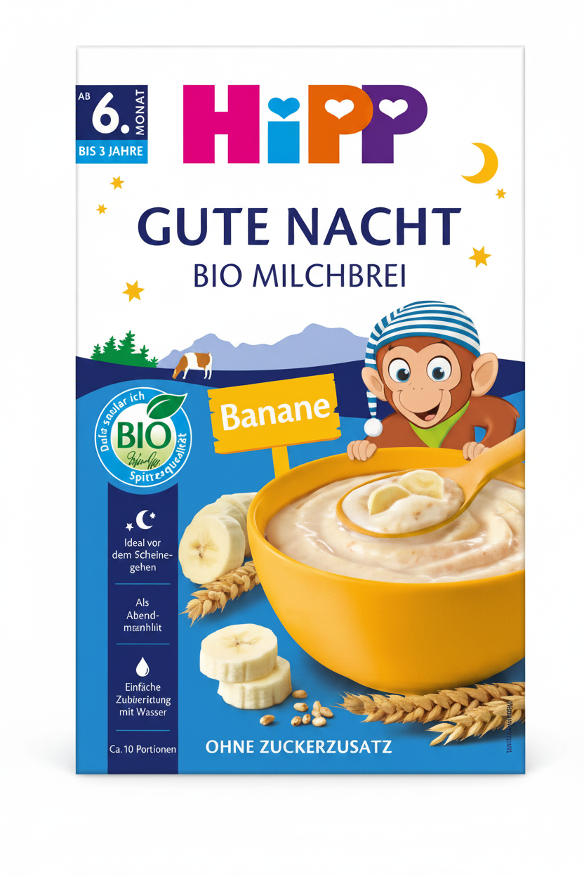 HiPP Good Night Banana Semolina - Full Frame