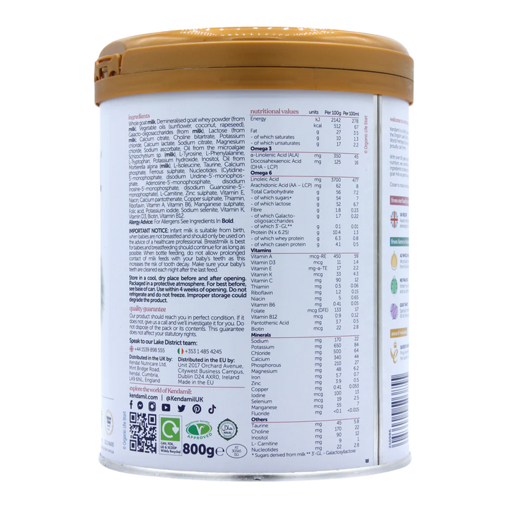 Kendamil Goat First Infant Milk (Stage 1)