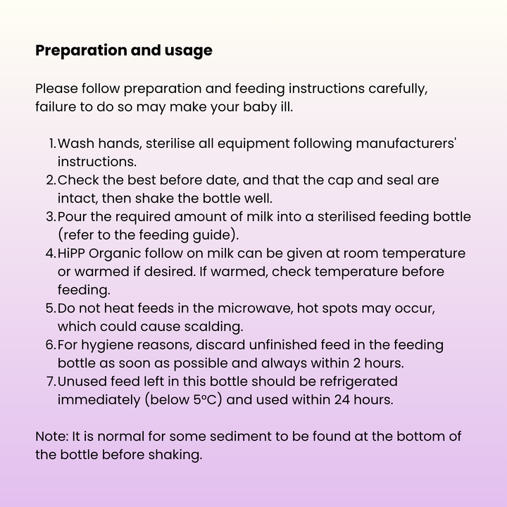 HiPP UK Stage 2 Ready to Feed (pack of 36)