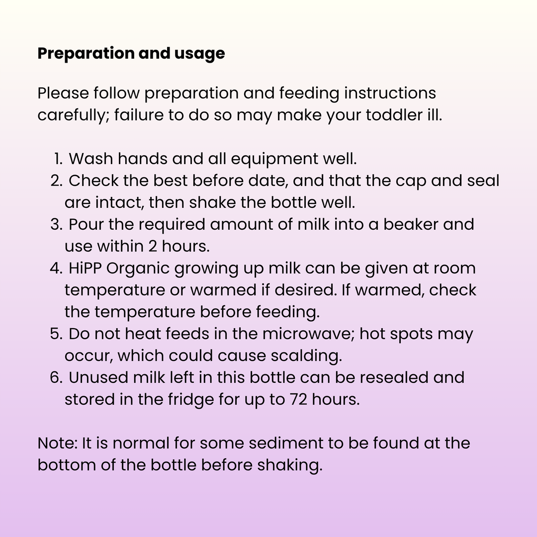 HiPP UK Stage 3 Ready to Feed (pack of 36)